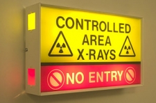 Controlled Area X-Rays Sign