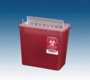 8 Qt. Horizontal Sharps Container Red