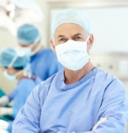 Surgeon Wearing Face Mask