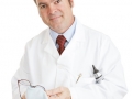 Doctor Cleaning Glasses