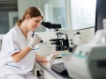 Researcher Using Pipette In Laboratory